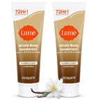 Lume Whole Body Deodorant - Invisible Cream Tube - 72 Hour Odor Control - Doctor Developed - Aluminum Free. Baking Soda Free and Skin Loving - 3.0 Ounce (Pack of 2) (Vanilla Bliss)